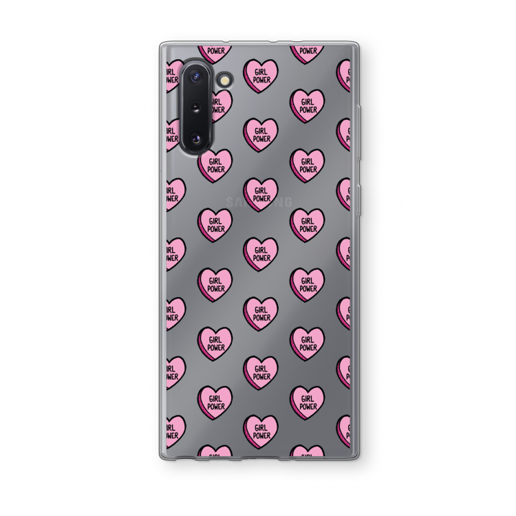 CaseCompany GIRL POWER: Samsung Galaxy Note 10 Transparant Hoesje