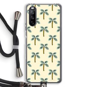 CaseCompany Paradise: Sony Sony Xperia 10 III Transparant Hoesje met koord