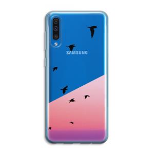 CaseCompany Fly away: Samsung Galaxy A50 Transparant Hoesje