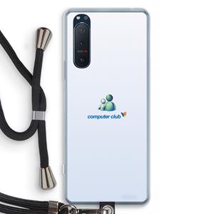CaseCompany MSN: Sony Xperia 5 II Transparant Hoesje met koord