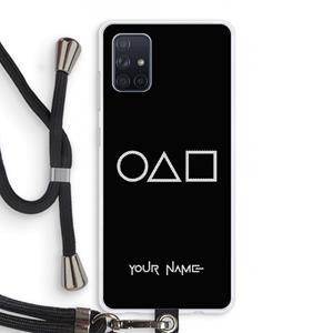 CaseCompany Squid Game: Samsung Galaxy A71 Transparant Hoesje met koord