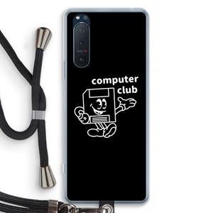 CaseCompany Floppyhead: Sony Xperia 5 II Transparant Hoesje met koord