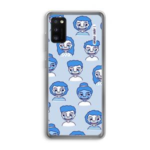 CaseCompany Gezichtjes: Samsung Galaxy A41 Transparant Hoesje