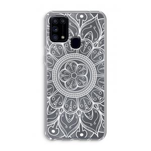 CaseCompany Roses Are Red: Samsung Galaxy M31 Transparant Hoesje