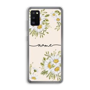 CaseCompany Daisies: Samsung Galaxy A41 Transparant Hoesje