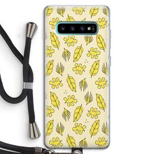 CaseCompany Herfst: Samsung Galaxy S10 Plus Transparant Hoesje met koord