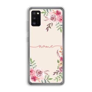 CaseCompany Rozen: Samsung Galaxy A41 Transparant Hoesje
