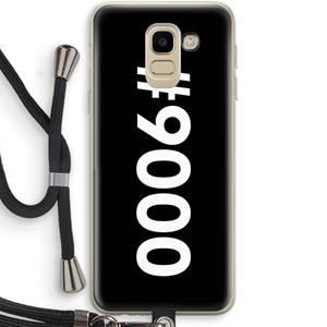 CaseCompany 9000: Samsung Galaxy J6 (2018) Transparant Hoesje met koord
