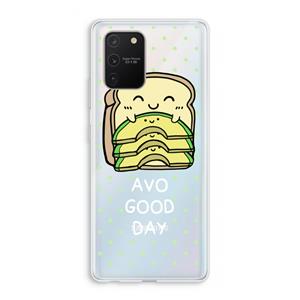 CaseCompany Avo Good Day: Samsung Galaxy S10 Lite Transparant Hoesje