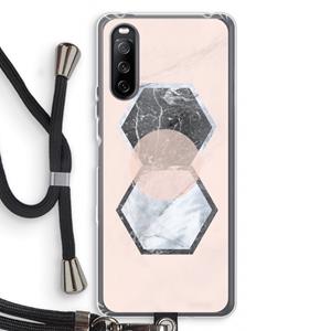 CaseCompany Creatieve toets: Sony Sony Xperia 10 III Transparant Hoesje met koord