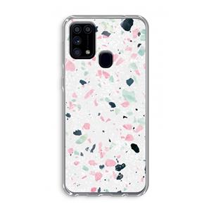 CaseCompany Terrazzo N°3: Samsung Galaxy M31 Transparant Hoesje
