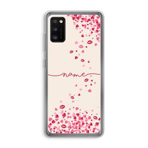 CaseCompany Hartjes en kusjes: Samsung Galaxy A41 Transparant Hoesje