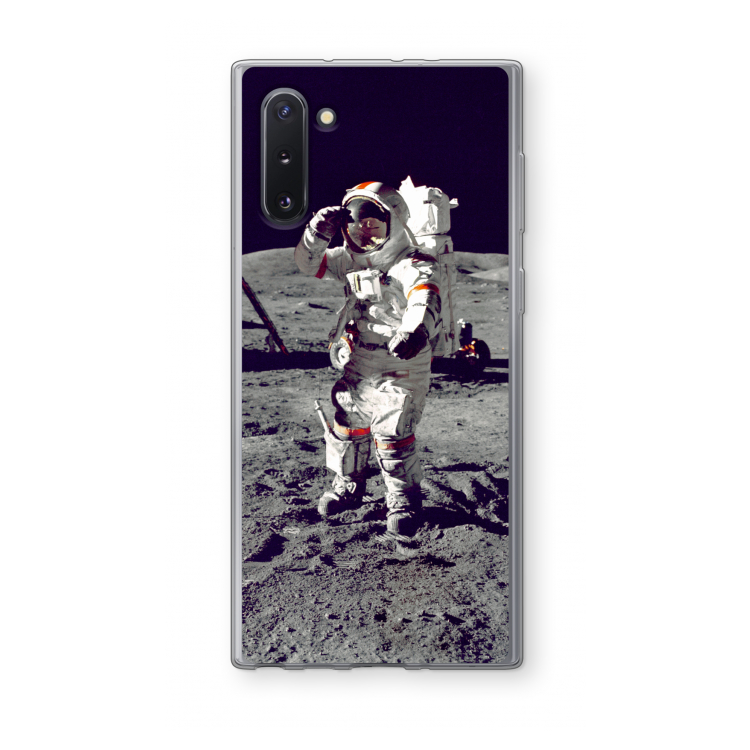 CaseCompany Spaceman: Samsung Galaxy Note 10 Transparant Hoesje