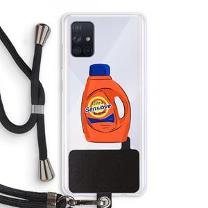 CaseCompany Ultra Sensitive: Samsung Galaxy A71 Transparant Hoesje met koord