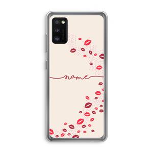 CaseCompany Kusjes: Samsung Galaxy A41 Transparant Hoesje
