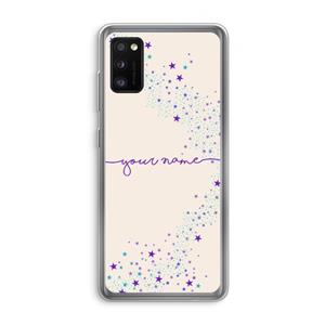 CaseCompany Sterren: Samsung Galaxy A41 Transparant Hoesje