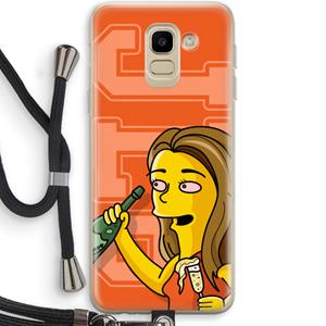 CaseCompany Jamie Lee Simpson: Samsung Galaxy J6 (2018) Transparant Hoesje met koord