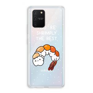 CaseCompany You're Shrimply The Best: Samsung Galaxy S10 Lite Transparant Hoesje