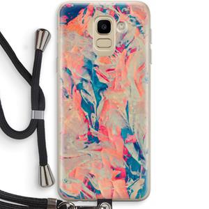 CaseCompany Alone: Samsung Galaxy J6 (2018) Transparant Hoesje met koord