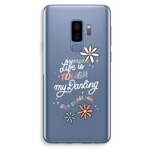 CaseCompany Tough Life: Samsung Galaxy S9 Plus Transparant Hoesje