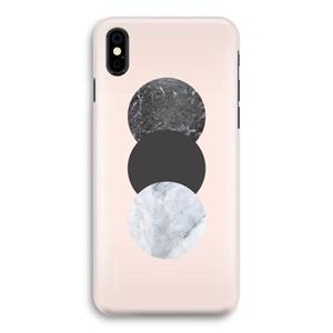 CaseCompany Marmeren cirkels: iPhone Xs Volledig Geprint Hoesje