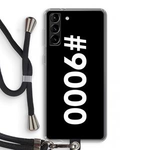 CaseCompany 9000: Samsung Galaxy S21 Plus Transparant Hoesje met koord