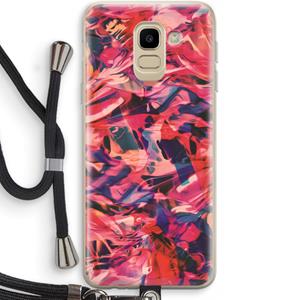 CaseCompany California: Samsung Galaxy J6 (2018) Transparant Hoesje met koord