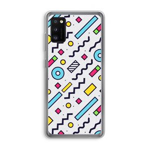 CaseCompany 8-bit N°8: Samsung Galaxy A41 Transparant Hoesje