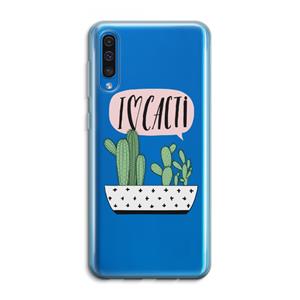 CaseCompany I love cacti: Samsung Galaxy A50 Transparant Hoesje