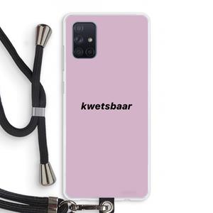 CaseCompany kwetsbaar: Samsung Galaxy A71 Transparant Hoesje met koord