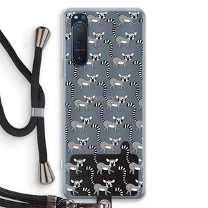 CaseCompany Makis: Sony Xperia 5 II Transparant Hoesje met koord