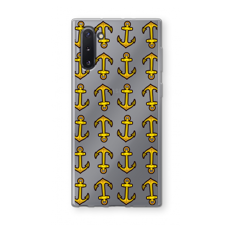 CaseCompany Musketon Anchor: Samsung Galaxy Note 10 Transparant Hoesje