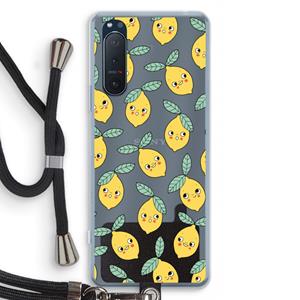 CaseCompany Citroenen: Sony Xperia 5 II Transparant Hoesje met koord