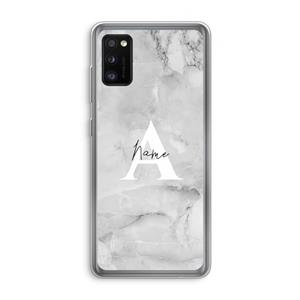 CaseCompany Ivory Marble: Samsung Galaxy A41 Transparant Hoesje