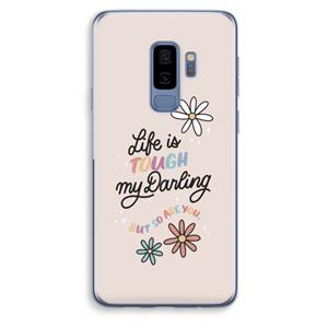 CaseCompany Tough Life: Samsung Galaxy S9 Plus Transparant Hoesje