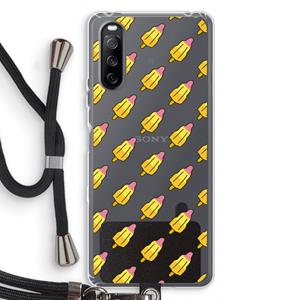 CaseCompany Waterijsjes: Sony Sony Xperia 10 III Transparant Hoesje met koord