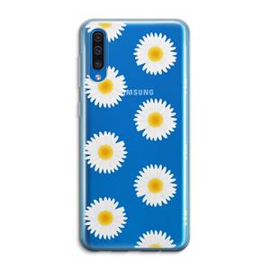 CaseCompany Margrietjes: Samsung Galaxy A50 Transparant Hoesje