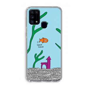 CaseCompany Aquarium: Samsung Galaxy M31 Transparant Hoesje