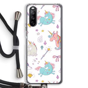 CaseCompany Fantasiewereld: Sony Sony Xperia 10 III Transparant Hoesje met koord
