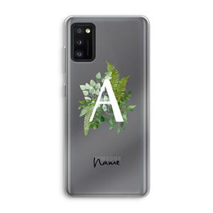 CaseCompany Green Brush: Samsung Galaxy A41 Transparant Hoesje