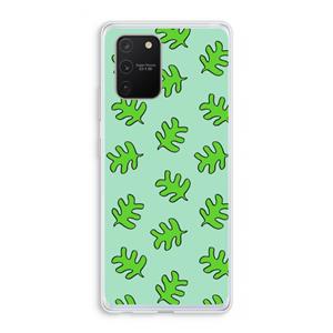 CaseCompany Groene blaadjes: Samsung Galaxy S10 Lite Transparant Hoesje