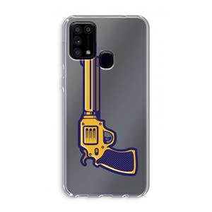 CaseCompany Pew Pew Pew: Samsung Galaxy M31 Transparant Hoesje