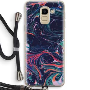 CaseCompany Light Years Beyond: Samsung Galaxy J6 (2018) Transparant Hoesje met koord