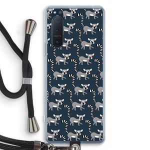 CaseCompany Makis: Sony Xperia 5 II Transparant Hoesje met koord
