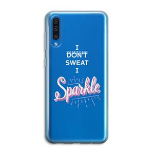 CaseCompany Sparkle quote: Samsung Galaxy A50 Transparant Hoesje