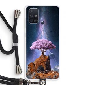 CaseCompany Ambition: Samsung Galaxy A71 Transparant Hoesje met koord
