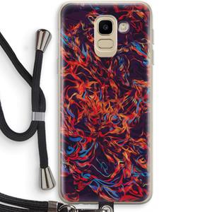 CaseCompany Lucifer: Samsung Galaxy J6 (2018) Transparant Hoesje met koord