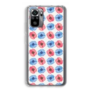 CaseCompany Klaproosjes: Xiaomi Redmi Note 10S Transparant Hoesje