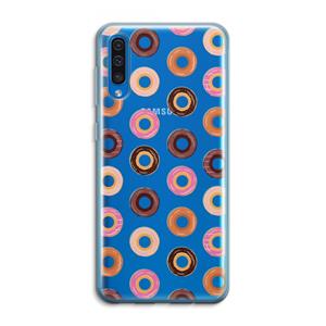 CaseCompany Donuts: Samsung Galaxy A50 Transparant Hoesje