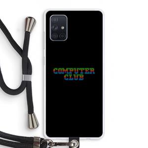 CaseCompany Retro: Samsung Galaxy A71 Transparant Hoesje met koord